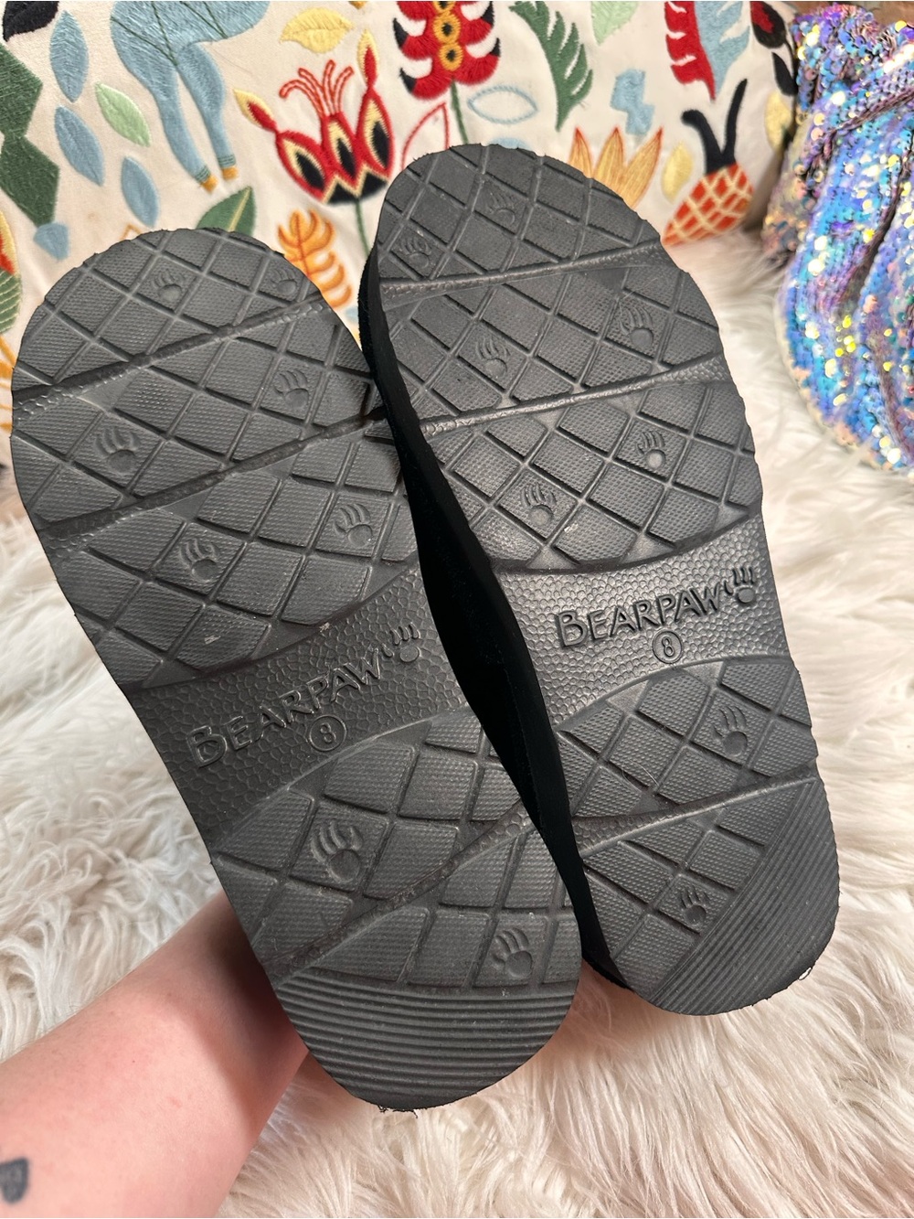 Bearpaw • Martis Platform Leather & Wool Slippers - Picture 12 of 14